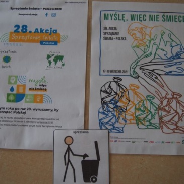 28 Akcja Sprzątanie Świata –Polska 2021 , „Myślę, więc nie śmiecę.”